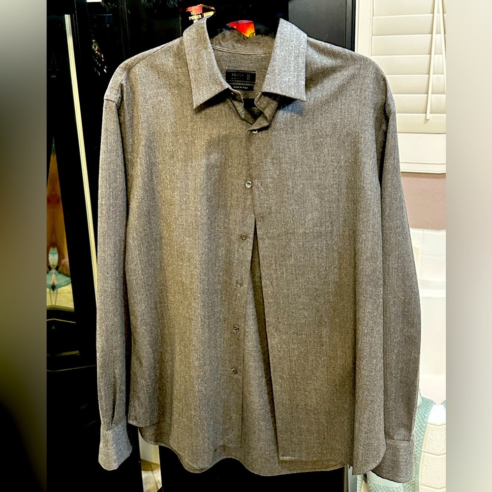 Prada men’s long sleeve button-down shirt